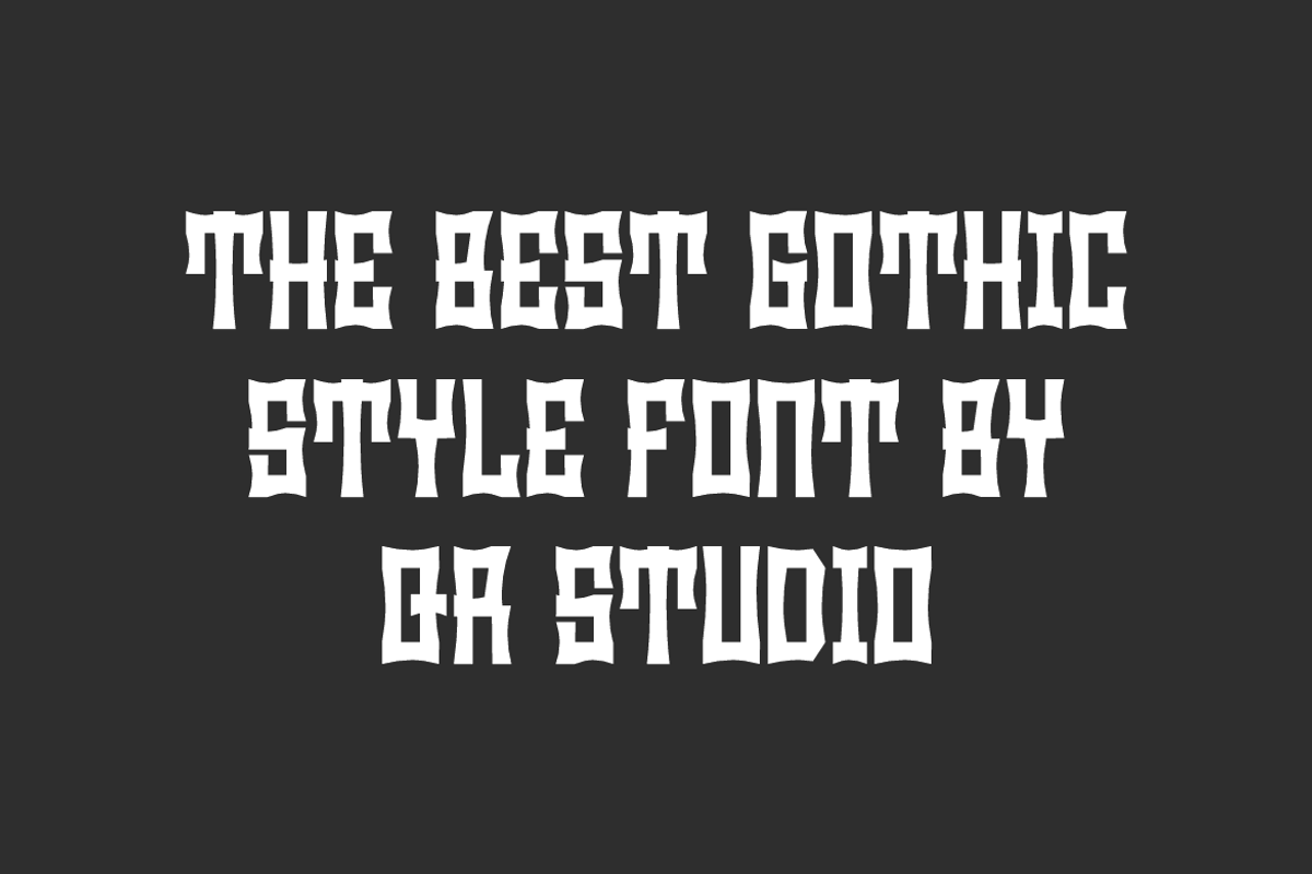 Tanah Keramat - Gothic Font, a Serif Font by QR Design Studio (Photo 4 of 7)