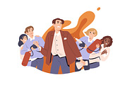 People on fire concept, a Person Illustration by Good Studio (Thumbnail 4 of 9)