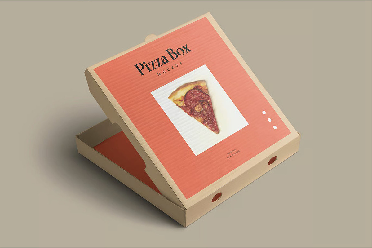 Pizza Box mockup - Luxury Edition, a Packaging Mockup by megostudi0 (Photo 5 of 8)