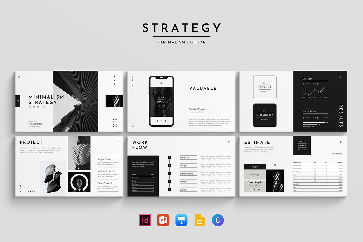 Strategy Presentation Template, a Presentation Template by E-Type (Photo 2 of 10)