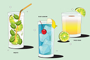 Cocktail Vector Illustrations, a Food Illustration by TheFoodAtlas (Thumbnail 3 of 10)