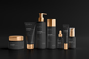 Dark Cosmetic Branding Mockups, a Cups & Container Mockup by pmvch (Thumbnail 2 of 86)