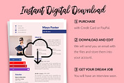 Modern CV Template / Resume - Maya, a Resume Template by Templates Design Co. (Thumbnail 14 of 17)