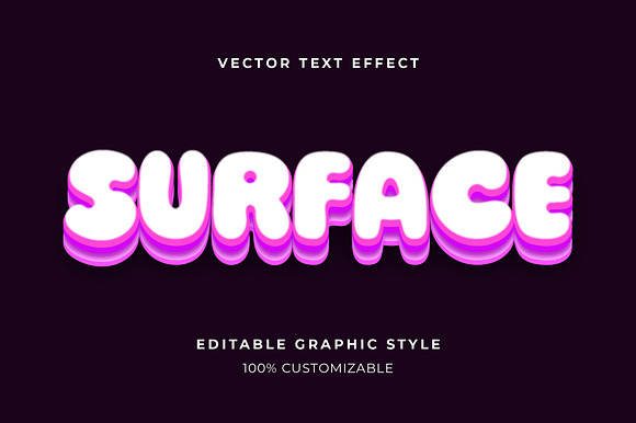3D Bubble Gradient Text Effect preview 3