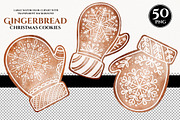 50 Watercolor Christmas Gingerbread, a Decorative Illustration by KarinkaBU (Thumbnail 6 of 8)