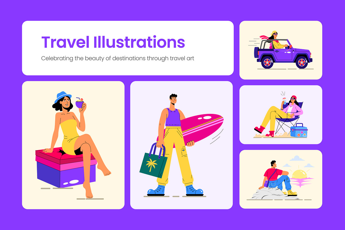 105 Animated Travel Bundle, a Transportation Illustration by Vectors Market (Photo 1 of 9)