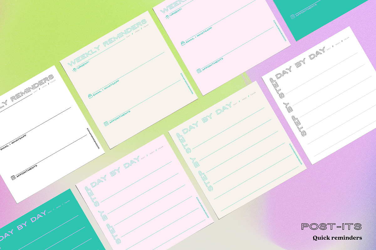 TIME MANAGEMENT_MONTHLY Planner Set, a Stationery Template by GoodNess Graphics (Photo 5 of 8)