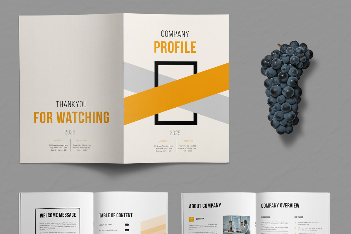 Company Profile Layout, a Brochure Template by ContestDesign (Photo 2 of 4)