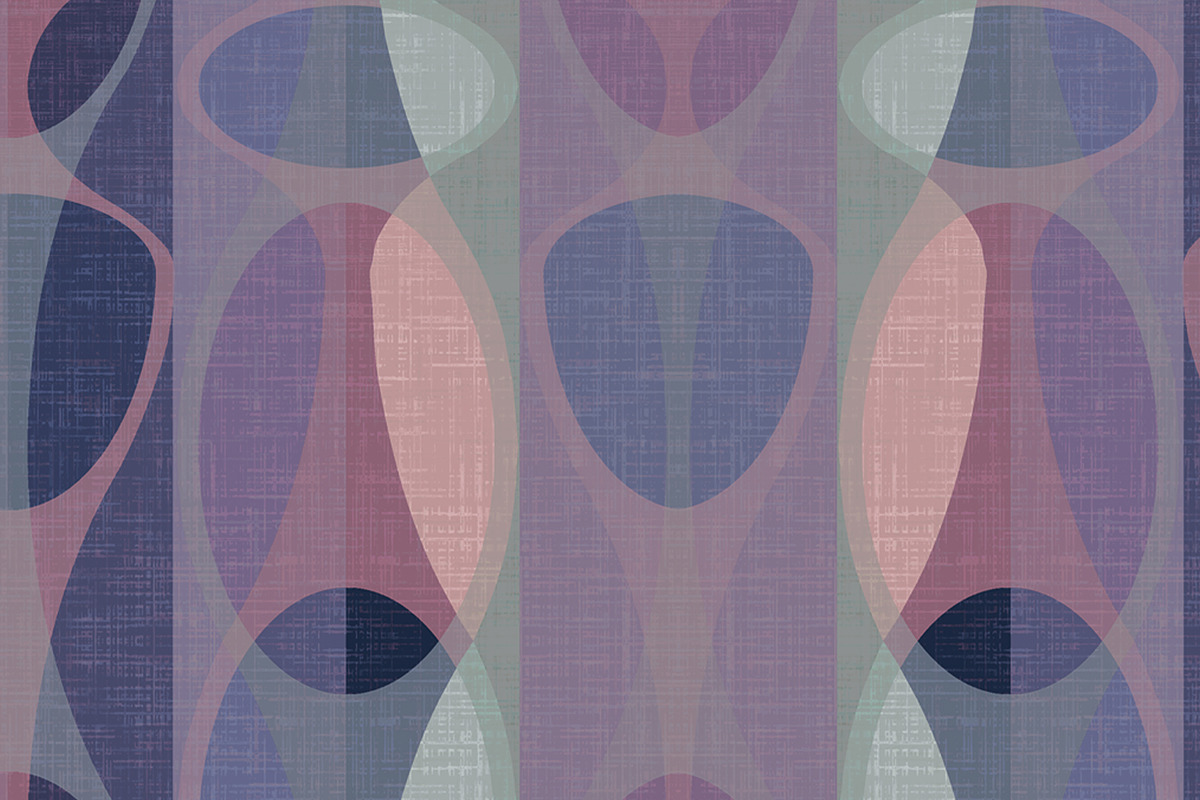 Purple and Pink Modern Art Seamless, a Pattern Graphic by Sharon Schwalbe (Photo 2 of 2)