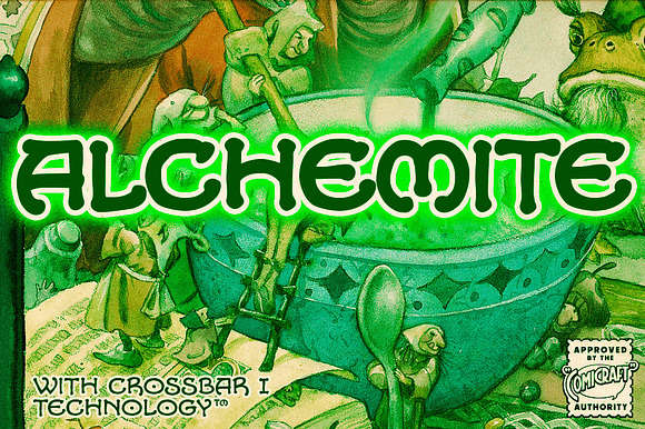Alchemite - fantasy wizard font preview 5