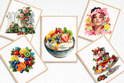 Watercolor Summer Vibe Clipart, an Illustration by DreamArtGraphic (Thumbnail 5 of 8)