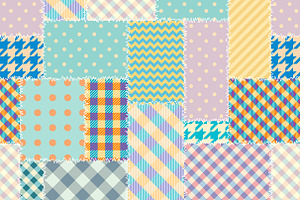 Textile Vector Seamless Patterns