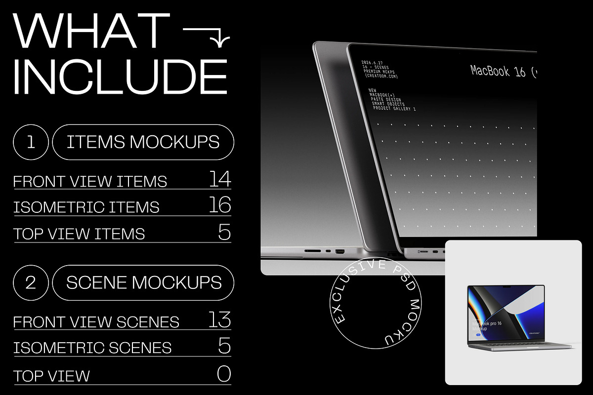 Apple device mockups v3, a Device Mockup by Creatoom (Photo 4 of 12)