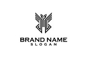 Lines modern owl logo design, an Object Graphic by nicemorning (Thumbnail 1 of 3)