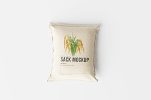 Rice Or Food Sack Mockup