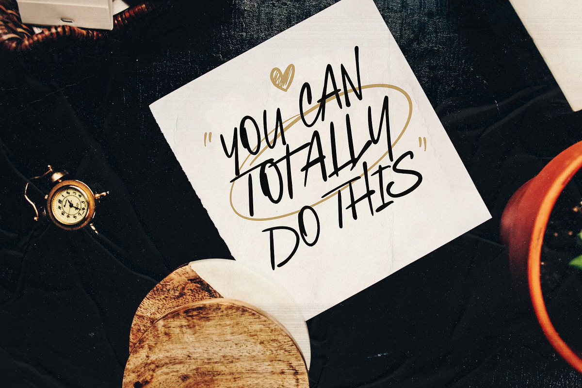 Black Bounars Natural Marker, a Handwritten Font by Damarletter (Photo 4 of 9)