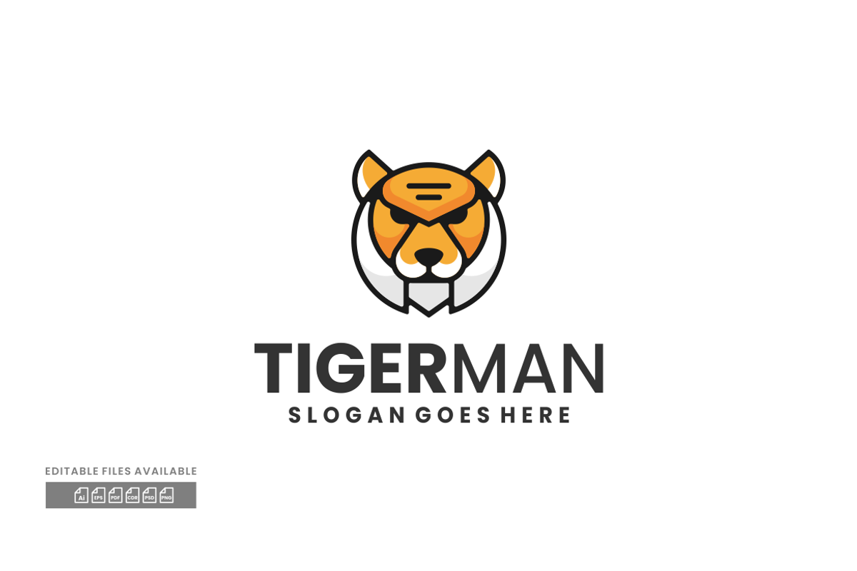 Tiger Simple Mascot Logo, a Branding & Logo Template by ivan_artnivora