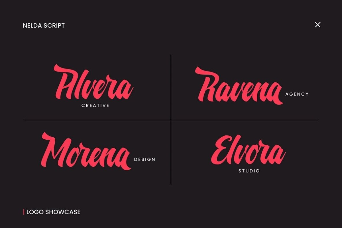 Nelda Logotype, a Script Font by ShowUp! Studio (Photo 7 of 12)
