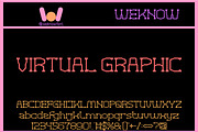 Virtual Graphic font, a Font by weknow (Thumbnail 1 of 8)