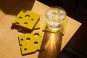 Cheese Slice Vector Illustrations, a Graphic by This For There (Thumbnail 3 of 4)