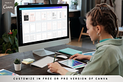 Editable Planner Template Canva, a Stationery Template by Designs by Darowan (Thumbnail 11 of 11)