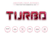 Turbo Plastic - Editable Text Effect, a Layer Style Add-On by rwgusev (Thumbnail 1 of 7)