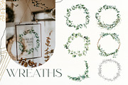 Eucalyptus watercolor leaves clipart, a Decorative Illustration by Yuliya Derbisheva (Thumbnail 5 of 15)