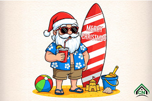 Tropical Christmas, an Illustration by Craft Nest