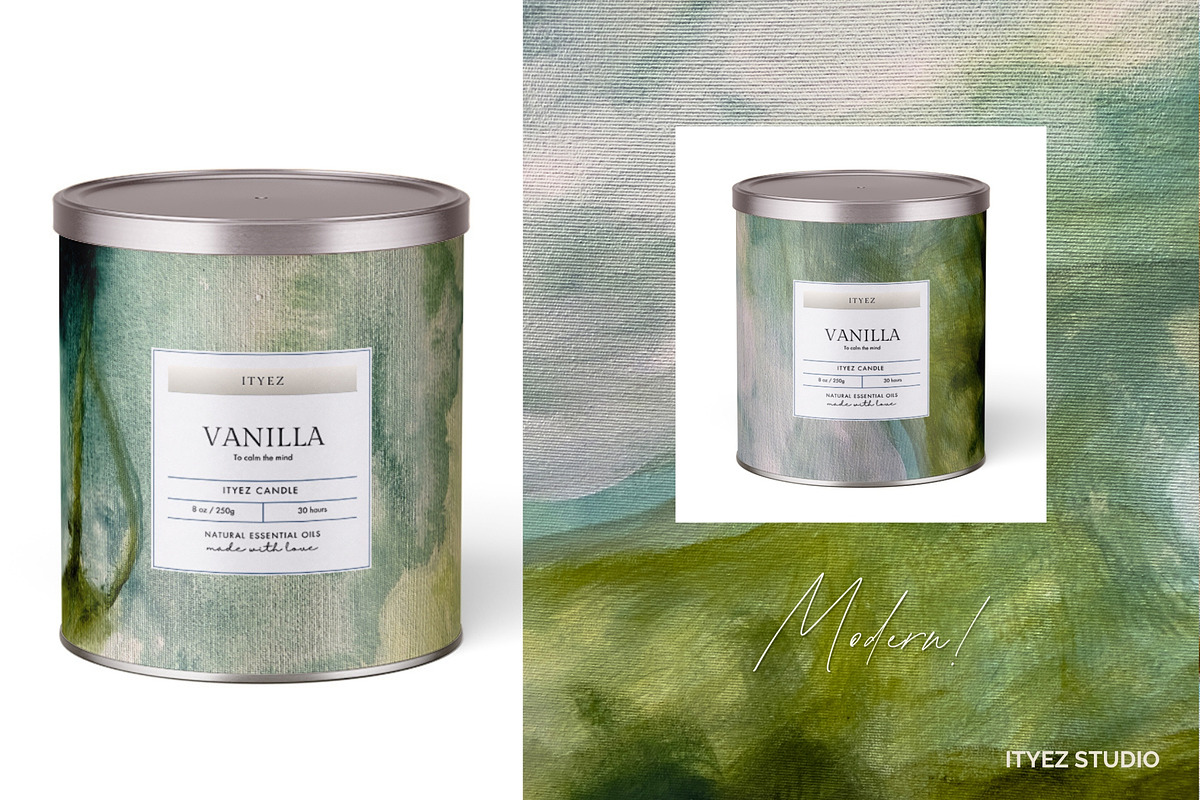 Abstract Green Modern Artwork, a Texture Illustration by Ityez Studio (Photo 9 of 13)