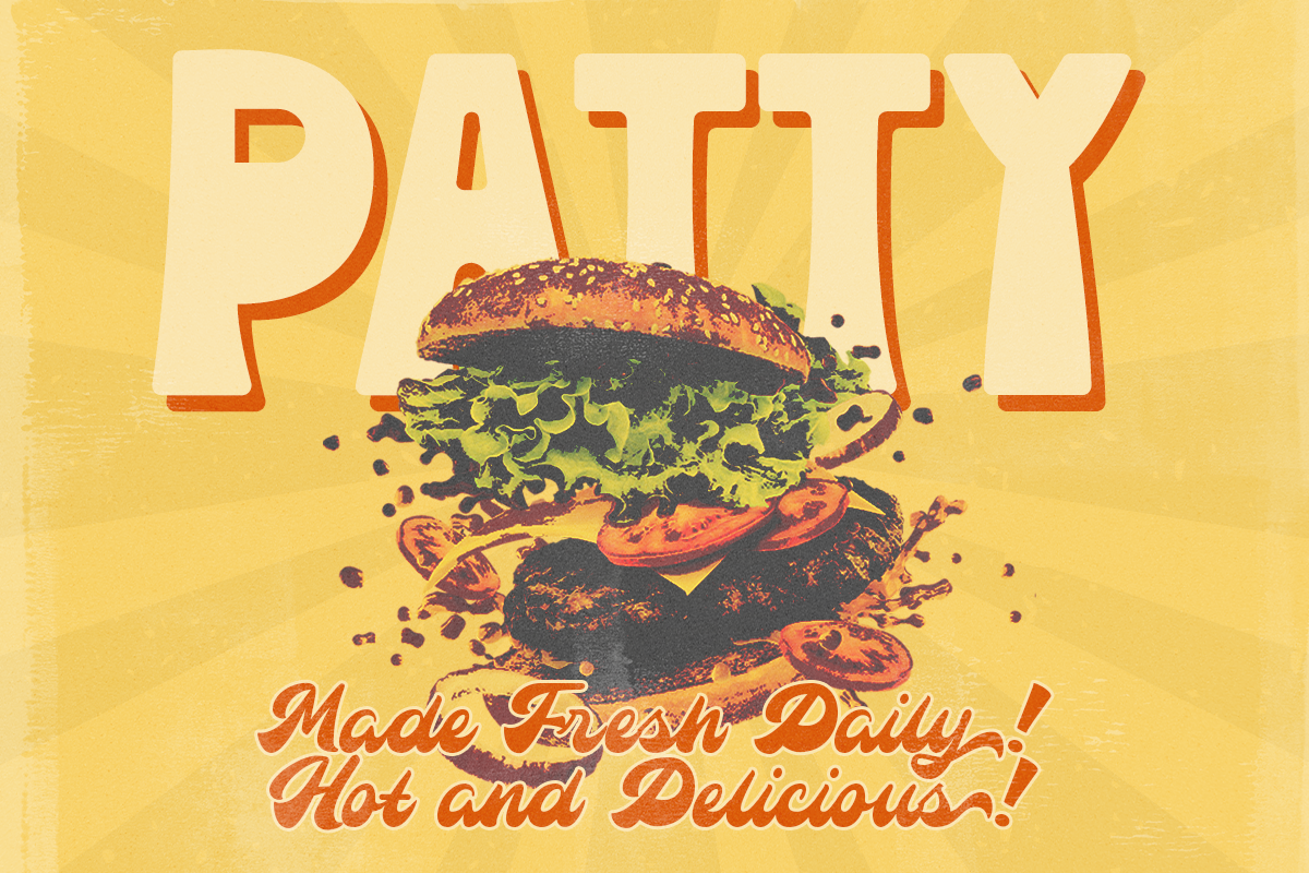 Summer Stussy - Retro Funky Font, a Sans Serif Font by Pandeka Studio (Photo 10 of 12)