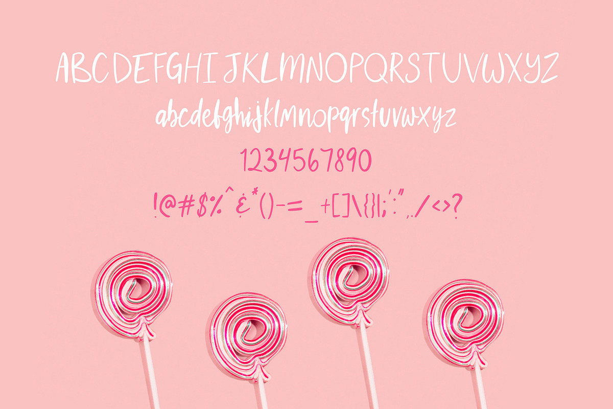 RD Cutie Pie - Handwritten Font, a Sans Serif Font by RissDesign (Photo 2 of 4)
