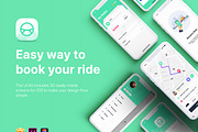 Taxi Booking App UI Kit, an App Template by hoangpts (Thumbnail 1 of 7)