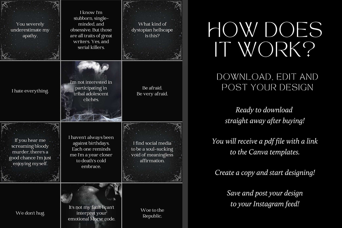 Inspirational Quotes Cute Instagram Post Template Download on Pngtree, image size:1200x800