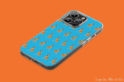ORANGE & BLUE 12 SEAMLESS PATTERNS, a Pattern Graphic by Une Affaire de Filles (Thumbnail 3 of 5)
