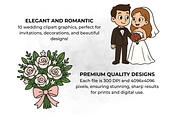 Wedding Clipart Bridal Collection, a Decorative Illustration by QM_ART (Thumbnail 3 of 7)