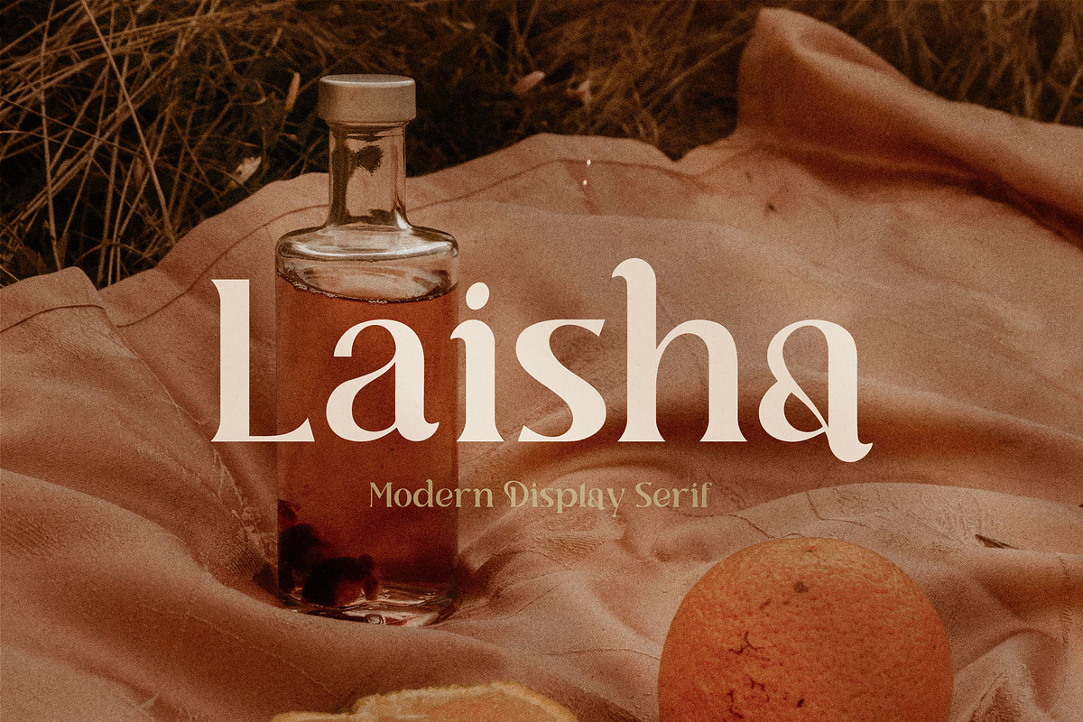 Laisha - Modern Display Font, a Serif Font by Eztudio (Photo 1 of 13)