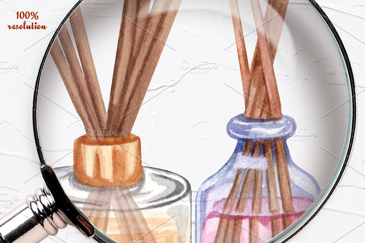 Aromatherapy Watercolor Collection, an Object Illustration by BarvArt (Photo 16 of 17)