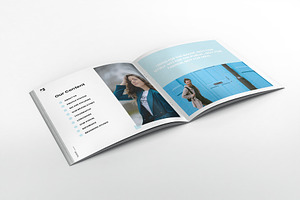 Stefanie Branding Square Brochure