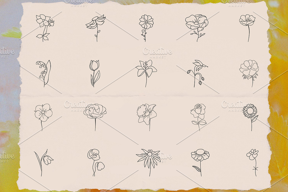Bundle 105 Vector Botanical Elements, an Illustration by Mariia Kovalchuk (Photo 2 of 6)