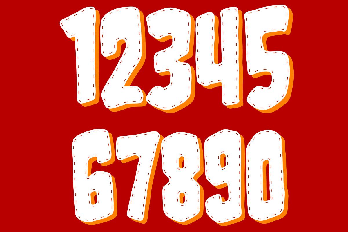 Bubble Stitched 3D Text Effect preview 2