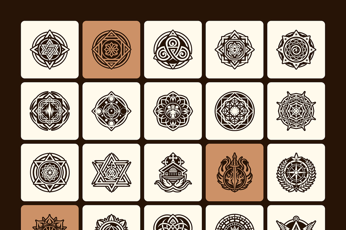 795 Sacred Symbols, a Solid Icon by Creative Stall (Photo 12 of 21)