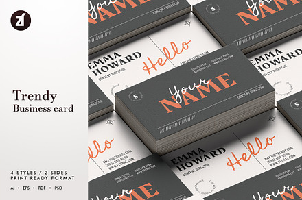 Trendy - Business card template