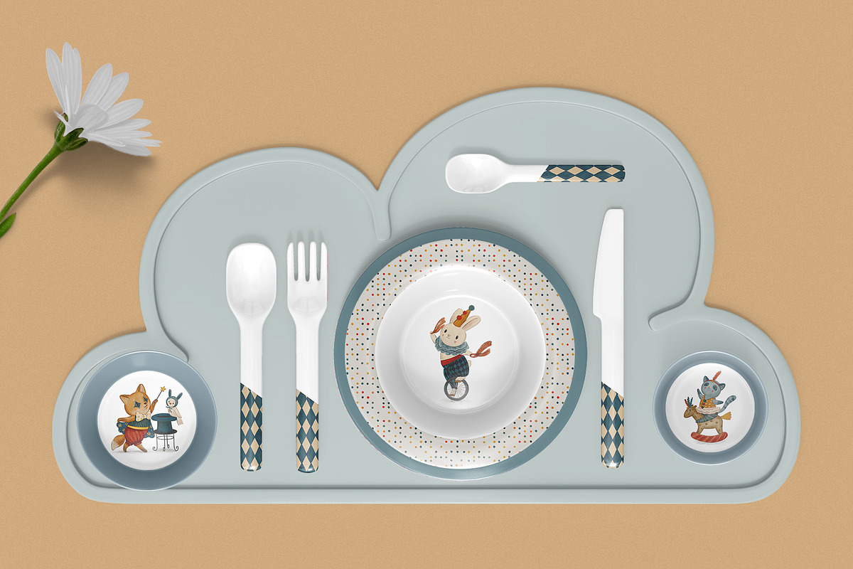 Vintage Circus Animals Clipart, an Animal Illustration by PenguinArtStudio (Photo 7 of 8)