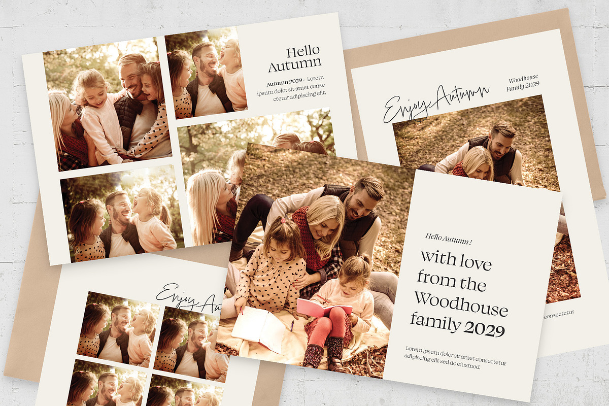 Family Photo Session Postcard, a Card Template by BrandPacks