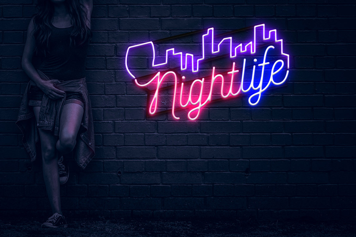 Neon Text Layer Styles FREE BRUSHES, a Layer Style Add-On by Graphic Spirit (Photo 8 of 9)
