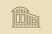 Type of Barns Line Set, an Outline Icon by Buqancreative (Thumbnail 3 of 10)