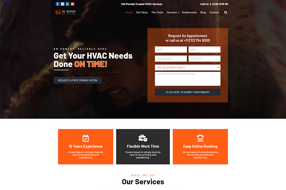 Ac Repair WordPress Theme preview 7
