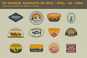24 Vintage Adventure Badges & Logos, a Branding & Logo Template by Golden Vision Studio (Thumbnail 6 of 8)