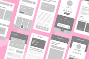 Writer Article Wireframe Apps, a Wireframe Template by INSPR STD (Thumbnail 5 of 6)