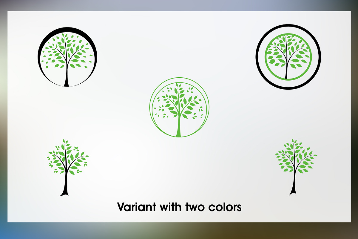 Set of logos trees, a Branding & Logo Template by BondarenkoNat (Photo 3 of 3)